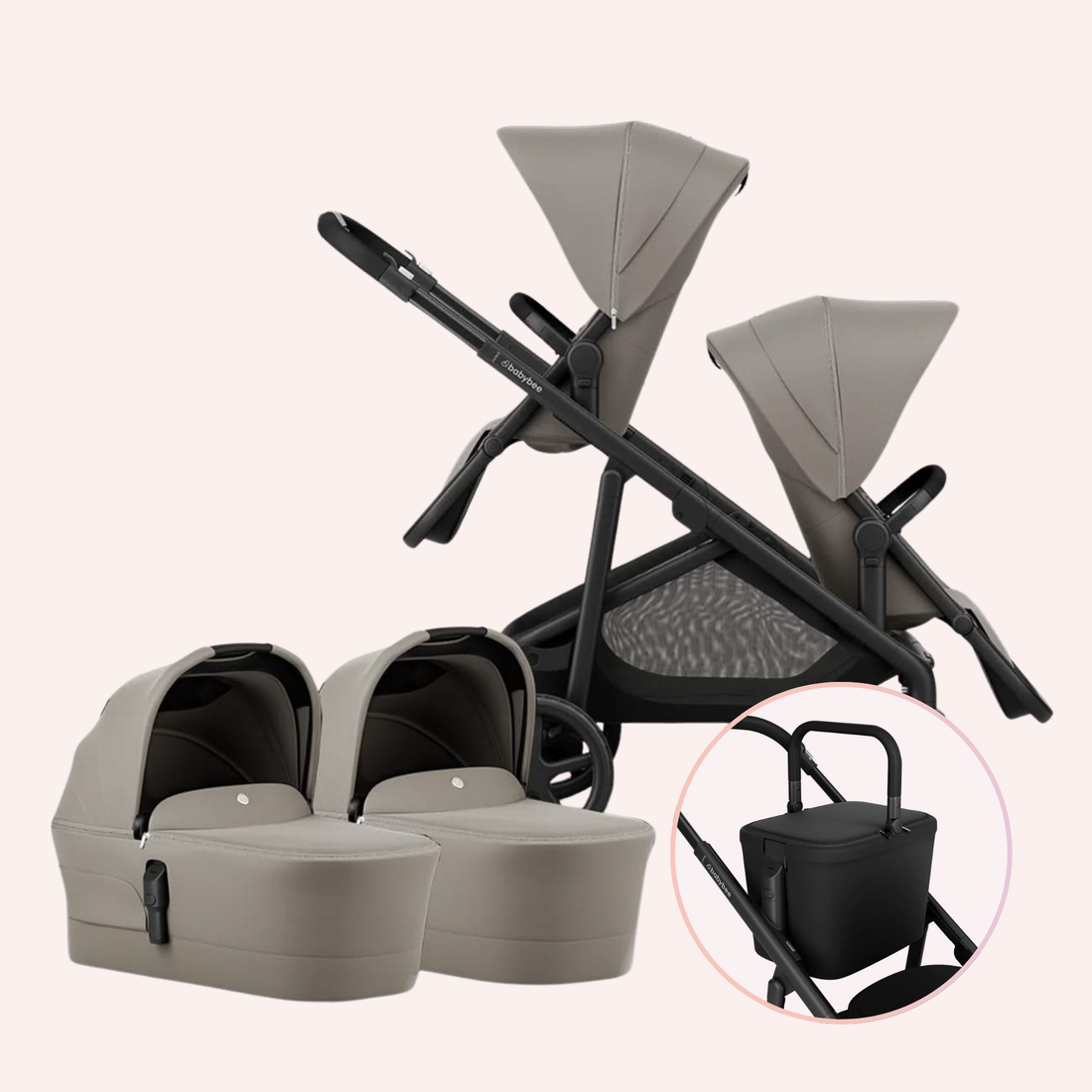 Babybee Juno Twin Pram