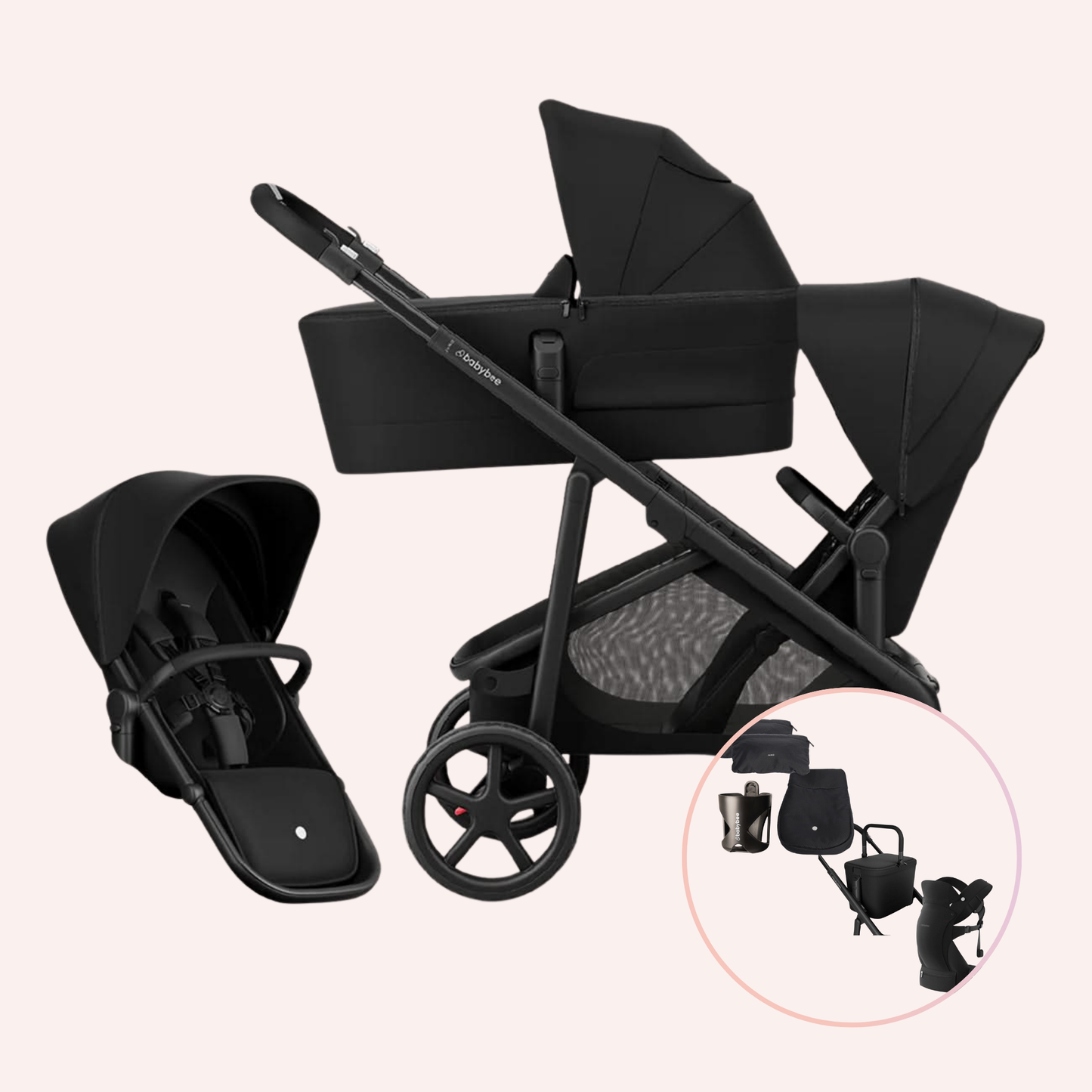 Babybee Juno Double Pram