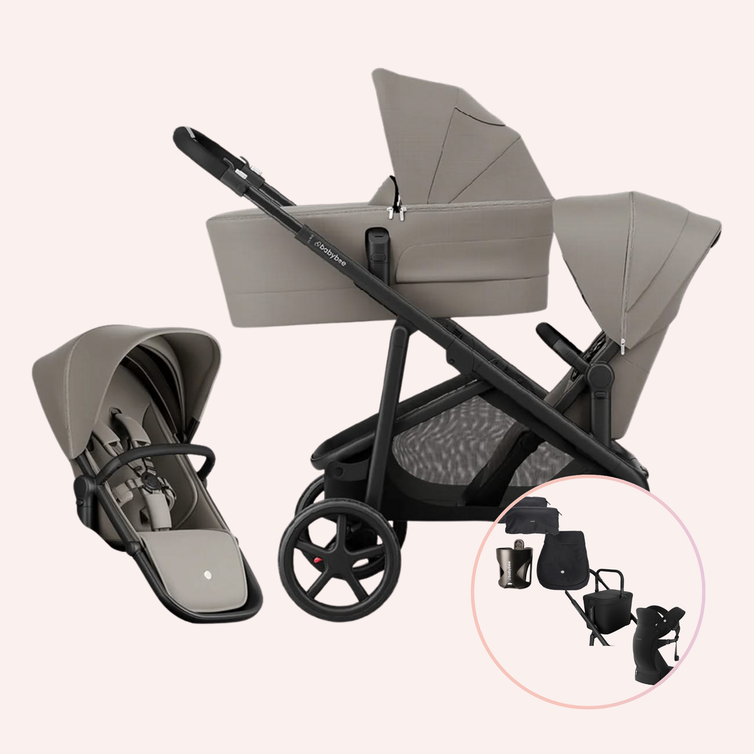 Babybee Juno Double Pram
