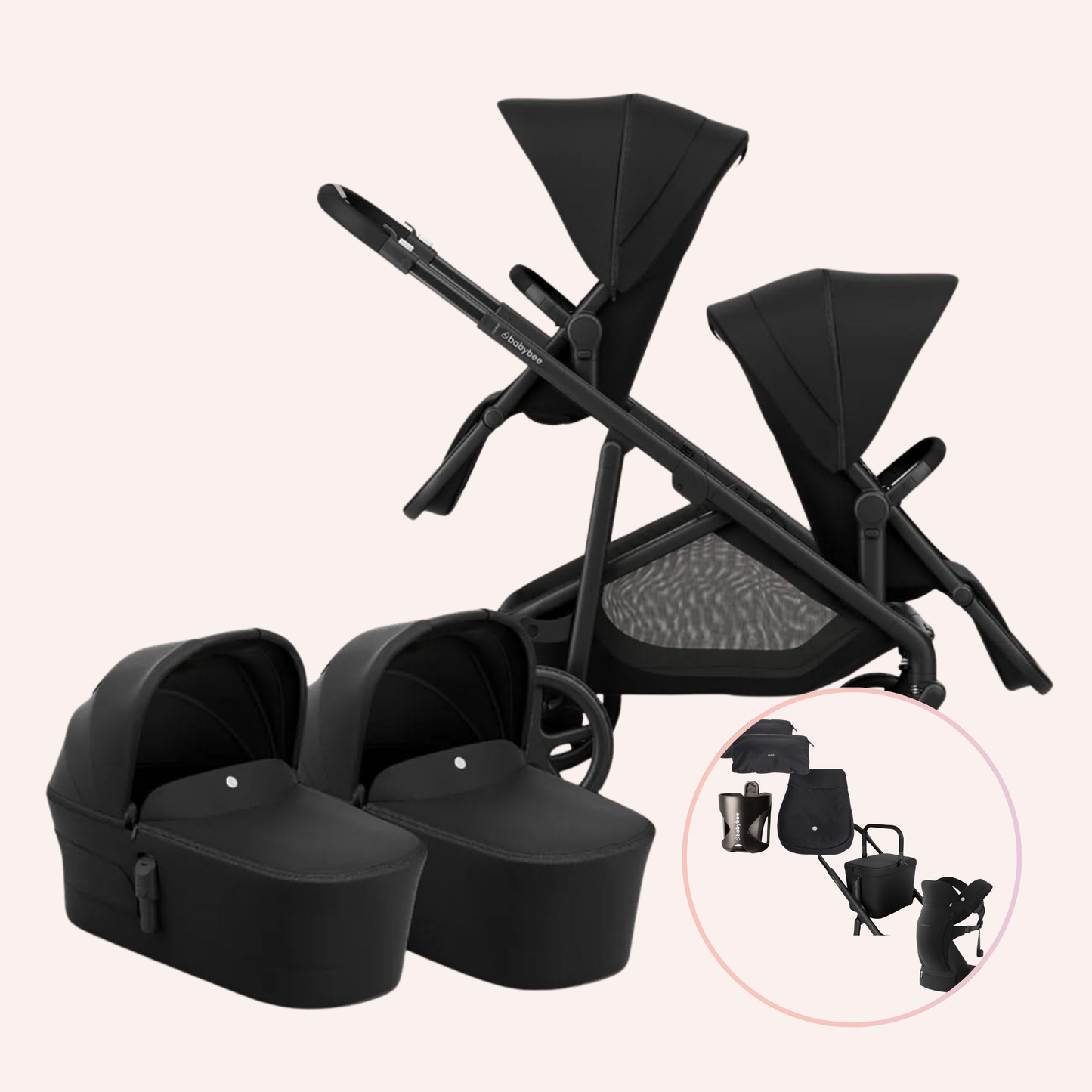 Babybee Juno Twin Pram