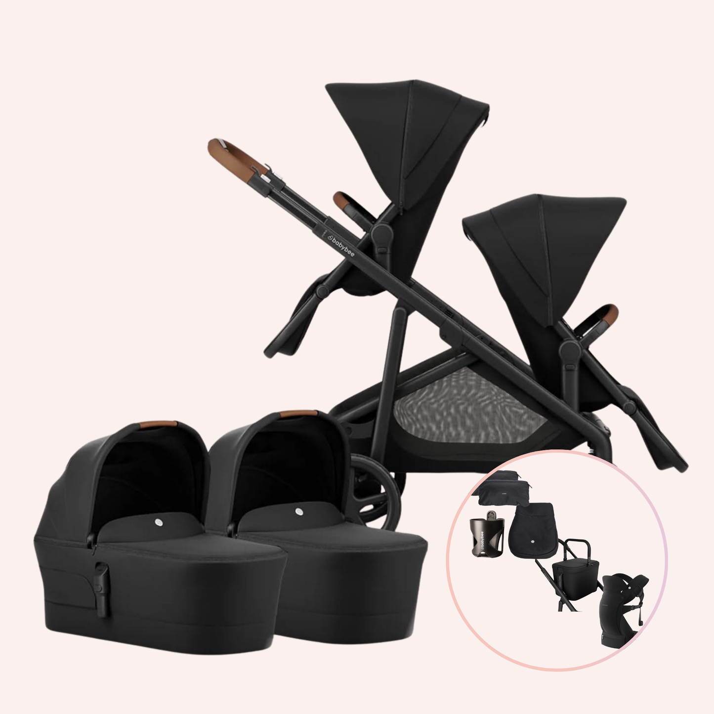 Babybee Juno Twin Pram