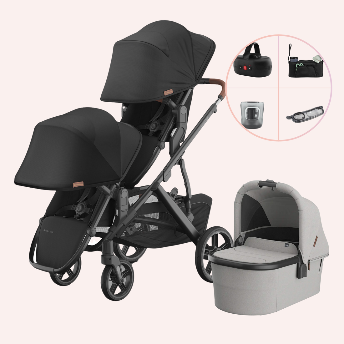 UPPAbaby VISTA V3 Double Pram - Nori