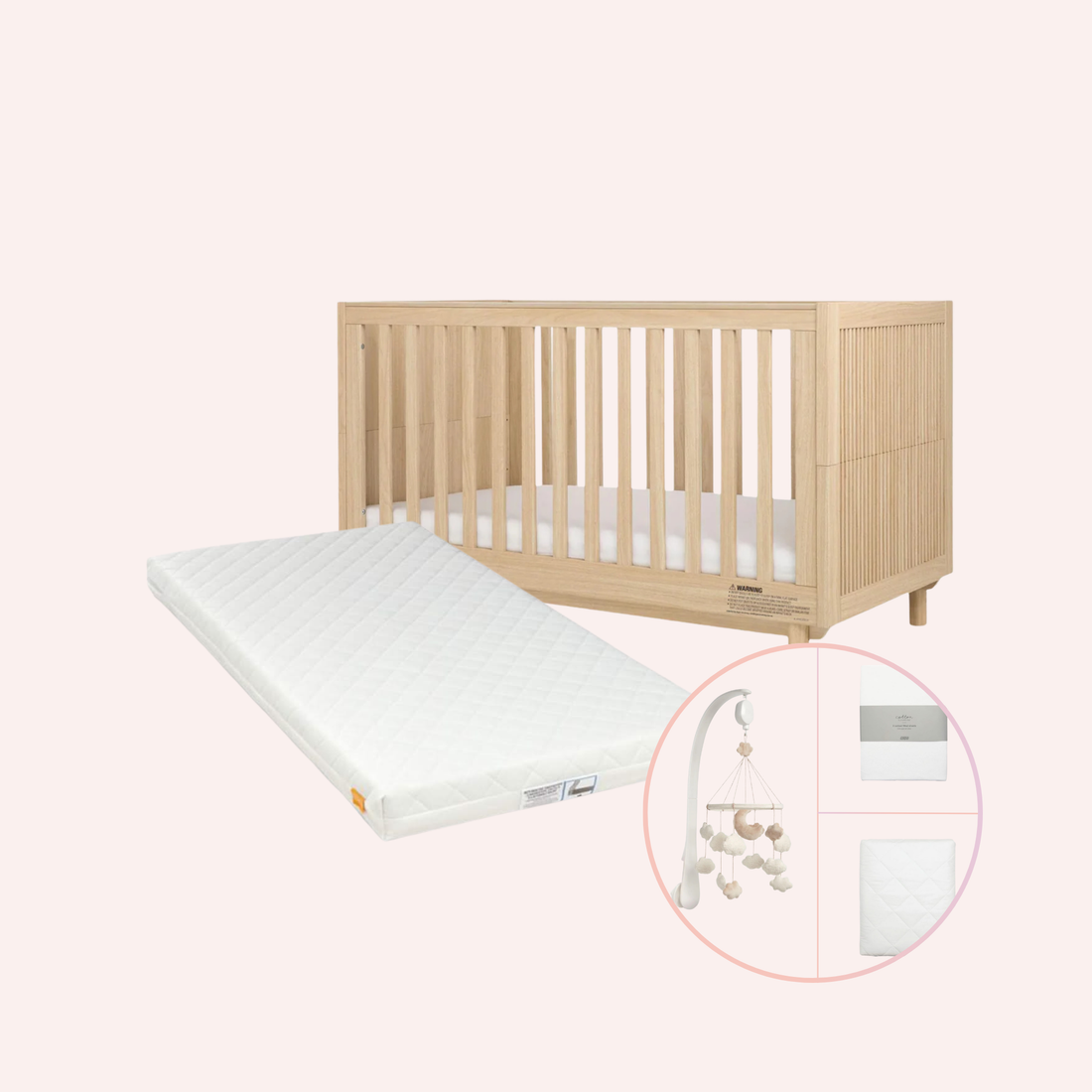 Oska Cotbed & Mattress Bundle