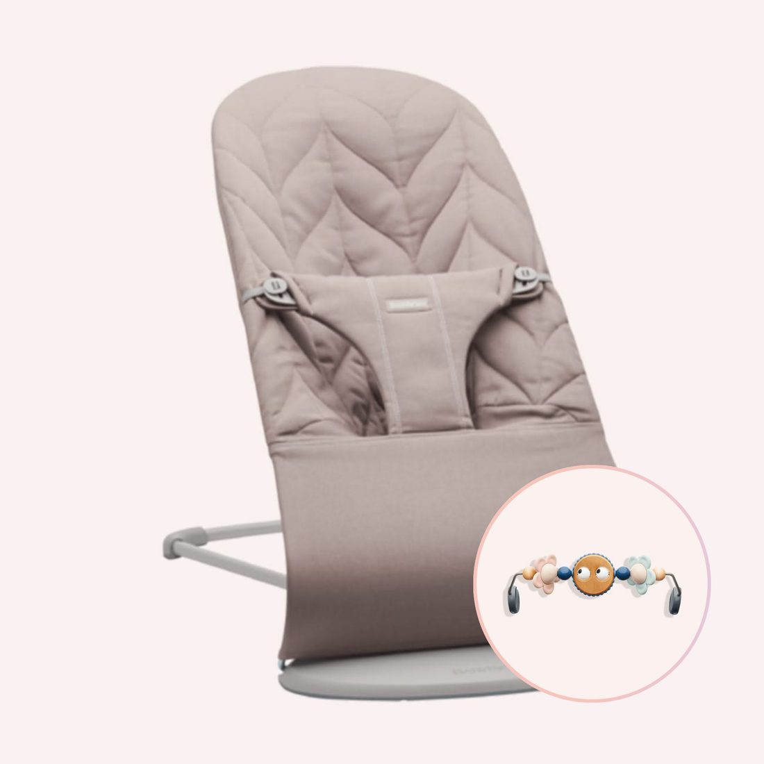 Bouncer Bliss Petal - Sand Grey Cotton