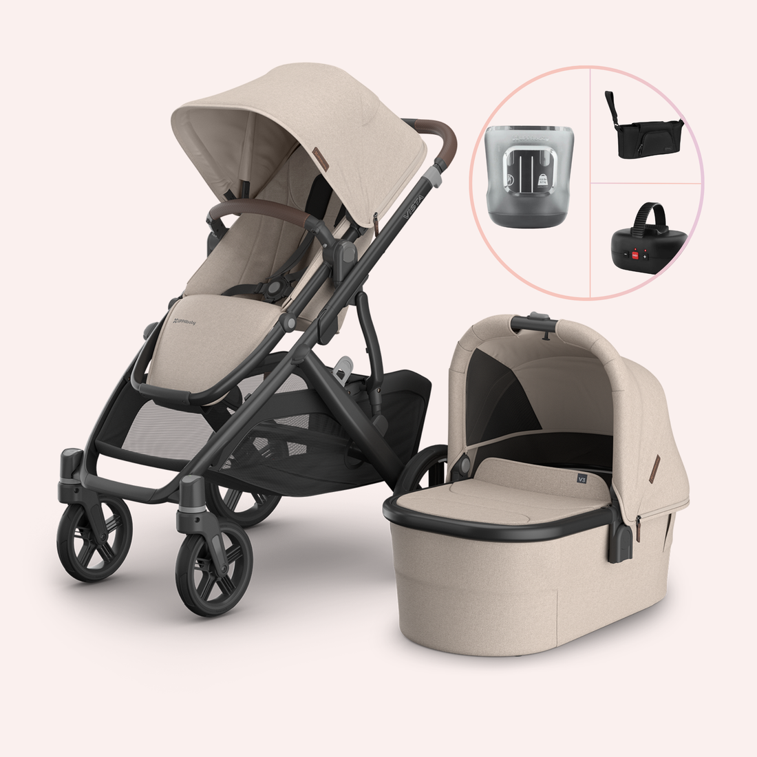 UPPAbaby VISTA V3 Bassinet and Seat Pram