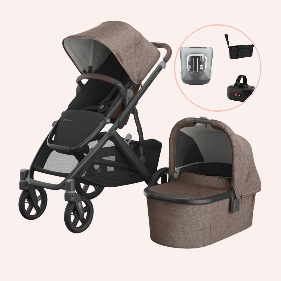UPPAbaby VISTA V3 Bassinet and Seat Pram