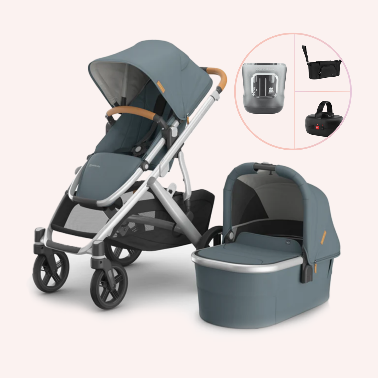 UPPAbaby VISTA V3 Bassinet and Seat Pram