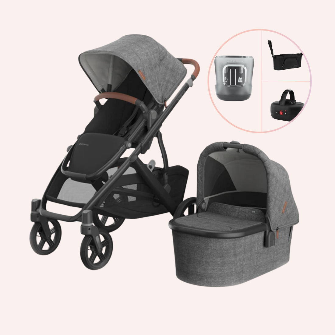 UPPAbaby VISTA V3 Bassinet and Seat Pram