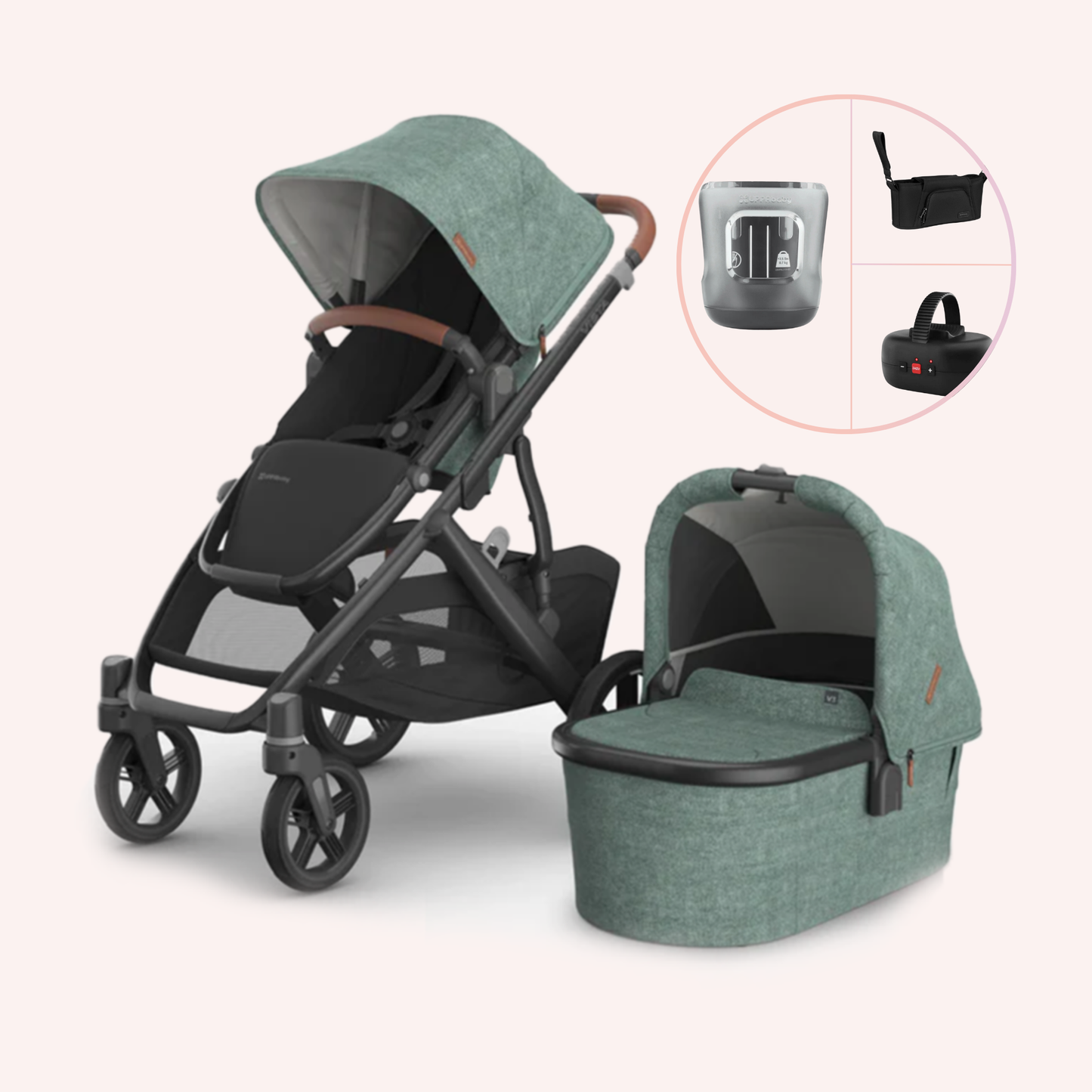 UPPAbaby VISTA V3 Bassinet and Seat Pram