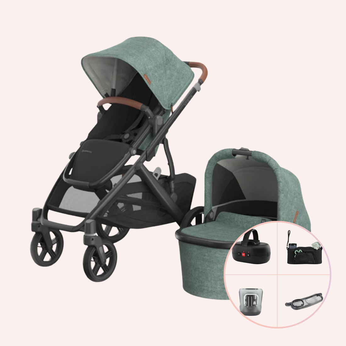 UPPAbaby VISTA V3 Bassinet and Seat Pram