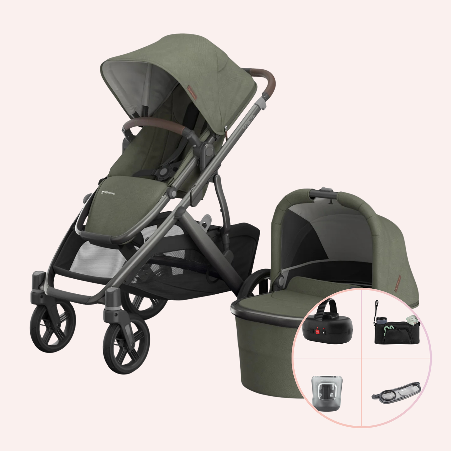 UPPAbaby VISTA V3 Bassinet and Seat Pram