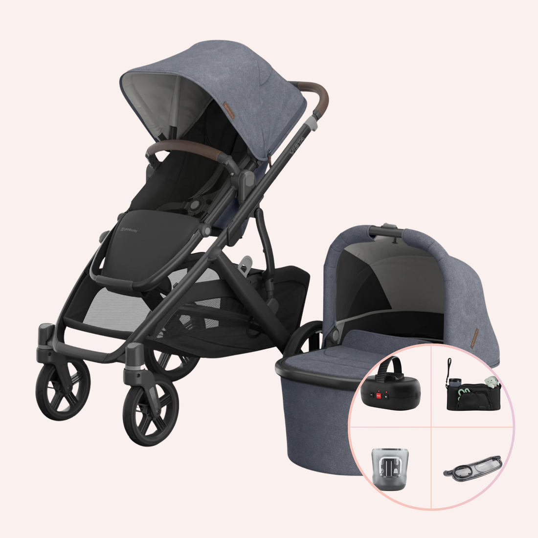UPPAbaby VISTA V3 Bassinet and Seat Pram