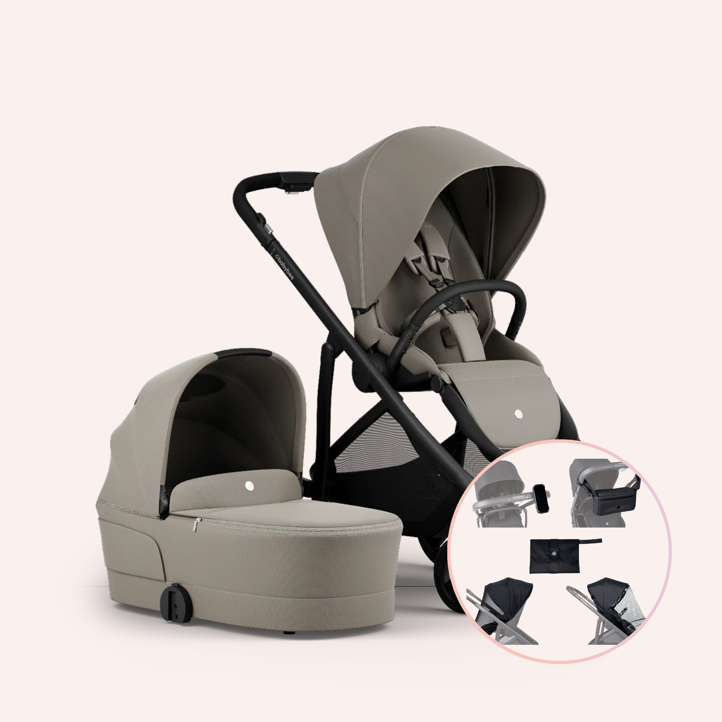 Babybee Alto Bassinet & Seat Pram