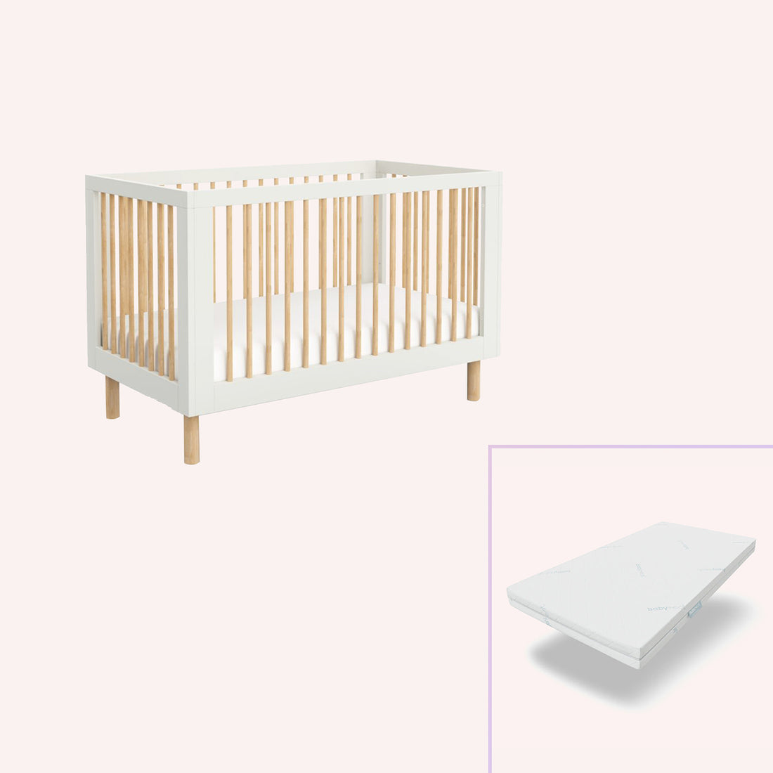 Torquay Cot - White/Natural