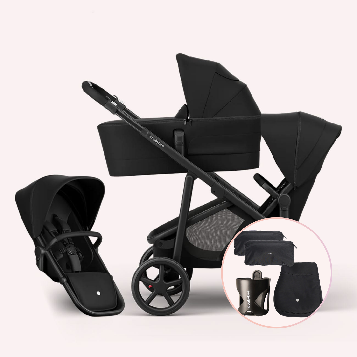 Babybee Juno Double Pram