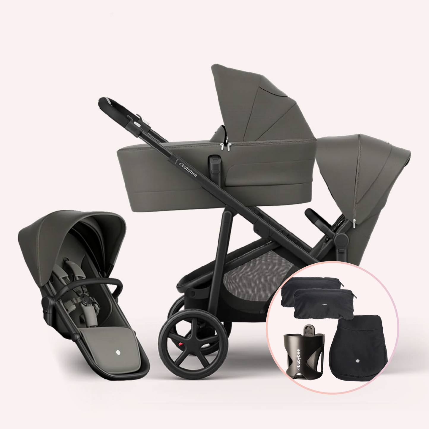 Babybee Juno Double Pram