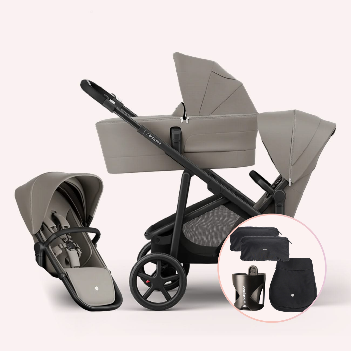 Babybee Juno Double Pram