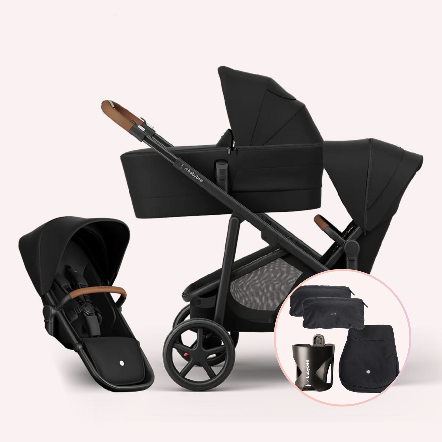 Babybee Juno Double Pram