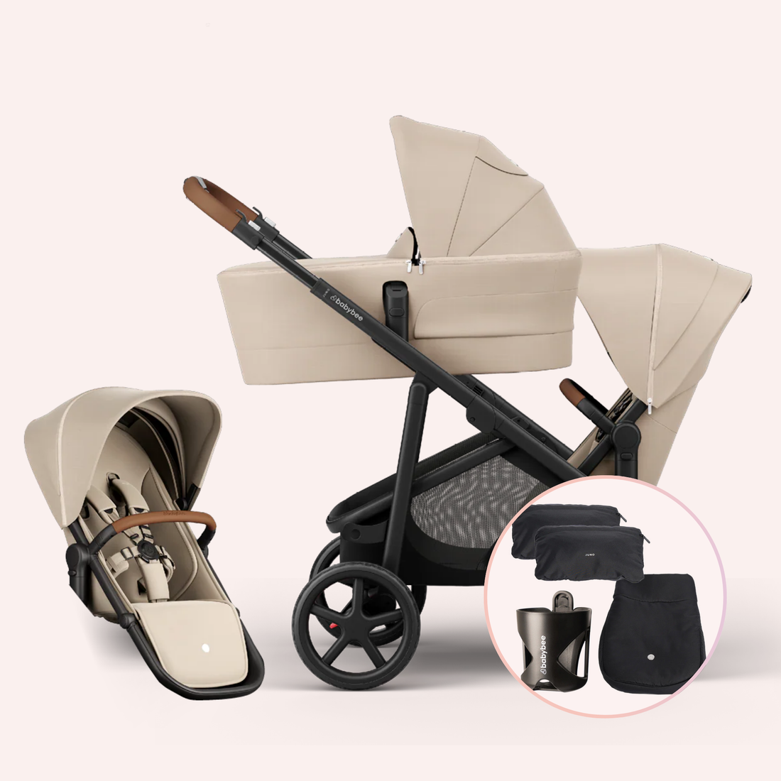 Babybee Juno Double Pram