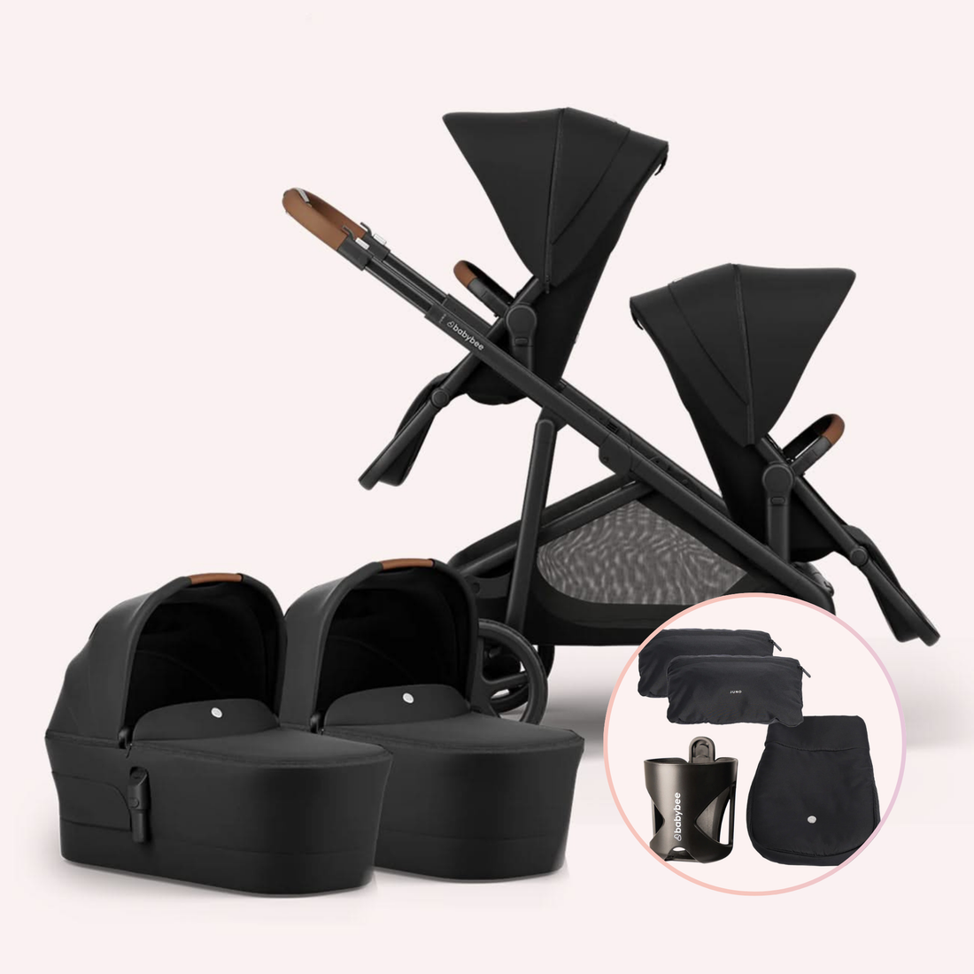 Babybee Juno Twin Pram