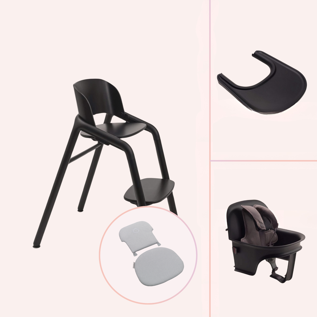 Bugaboo Giraffe Solids Highchair Bundle