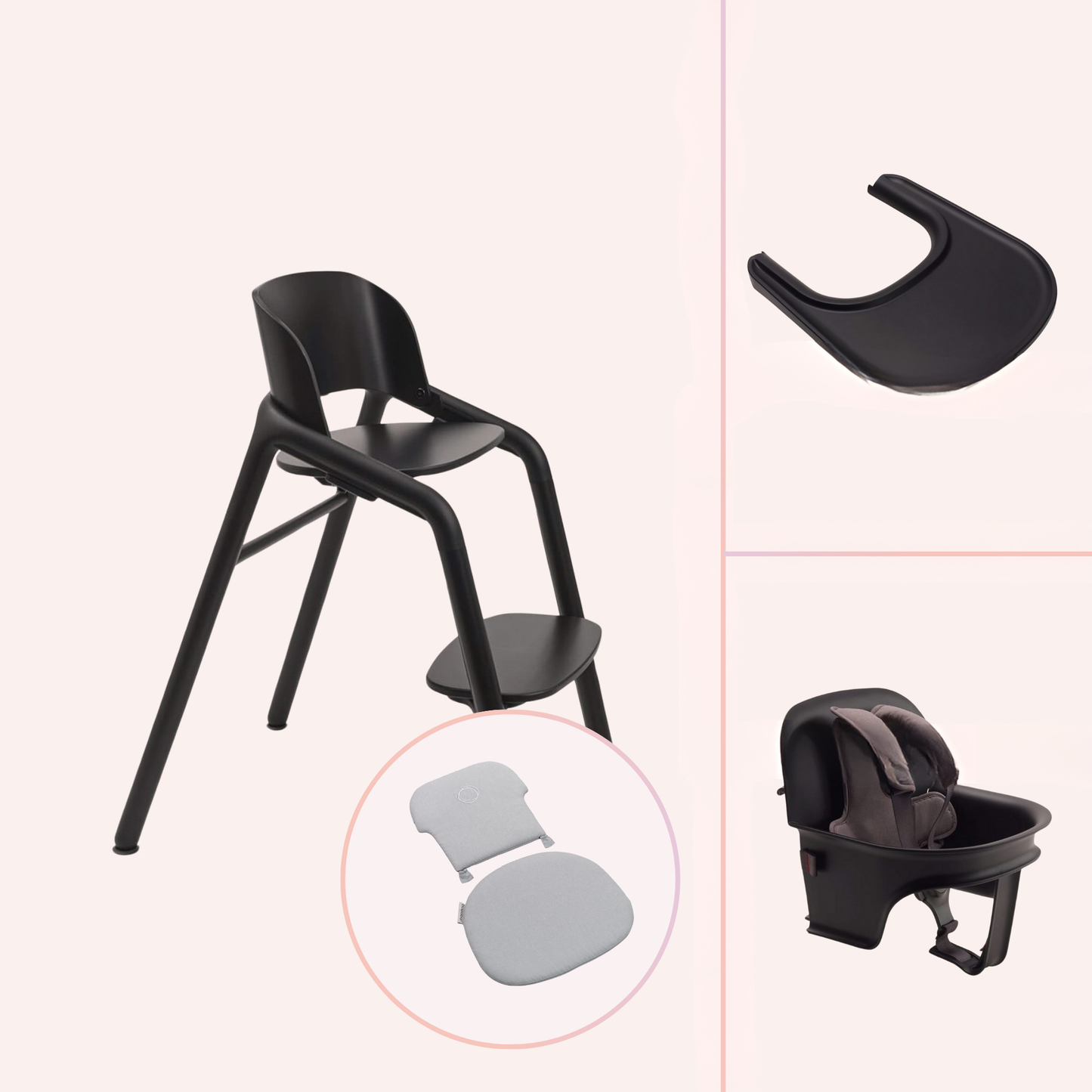 Bugaboo Giraffe Solids Highchair Bundle