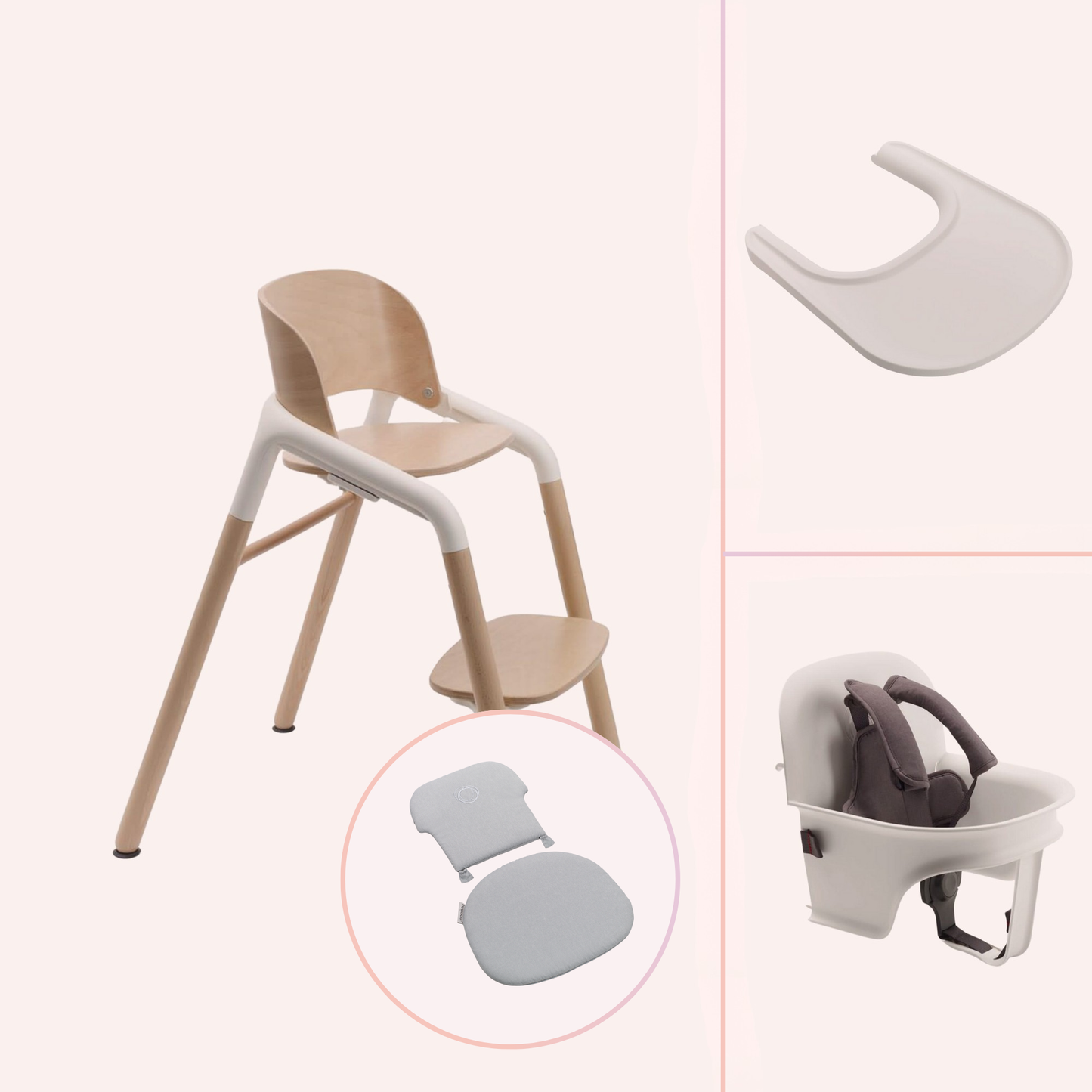 Bugaboo Giraffe Solids Highchair Bundle
