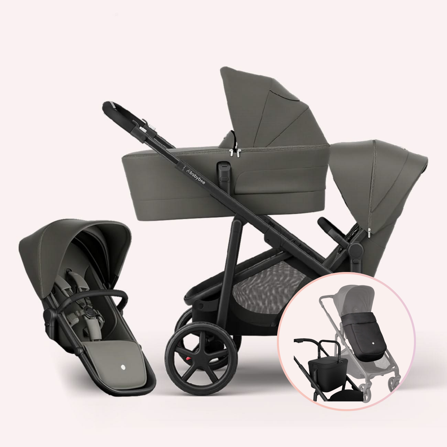 Babybee Juno Double Pram