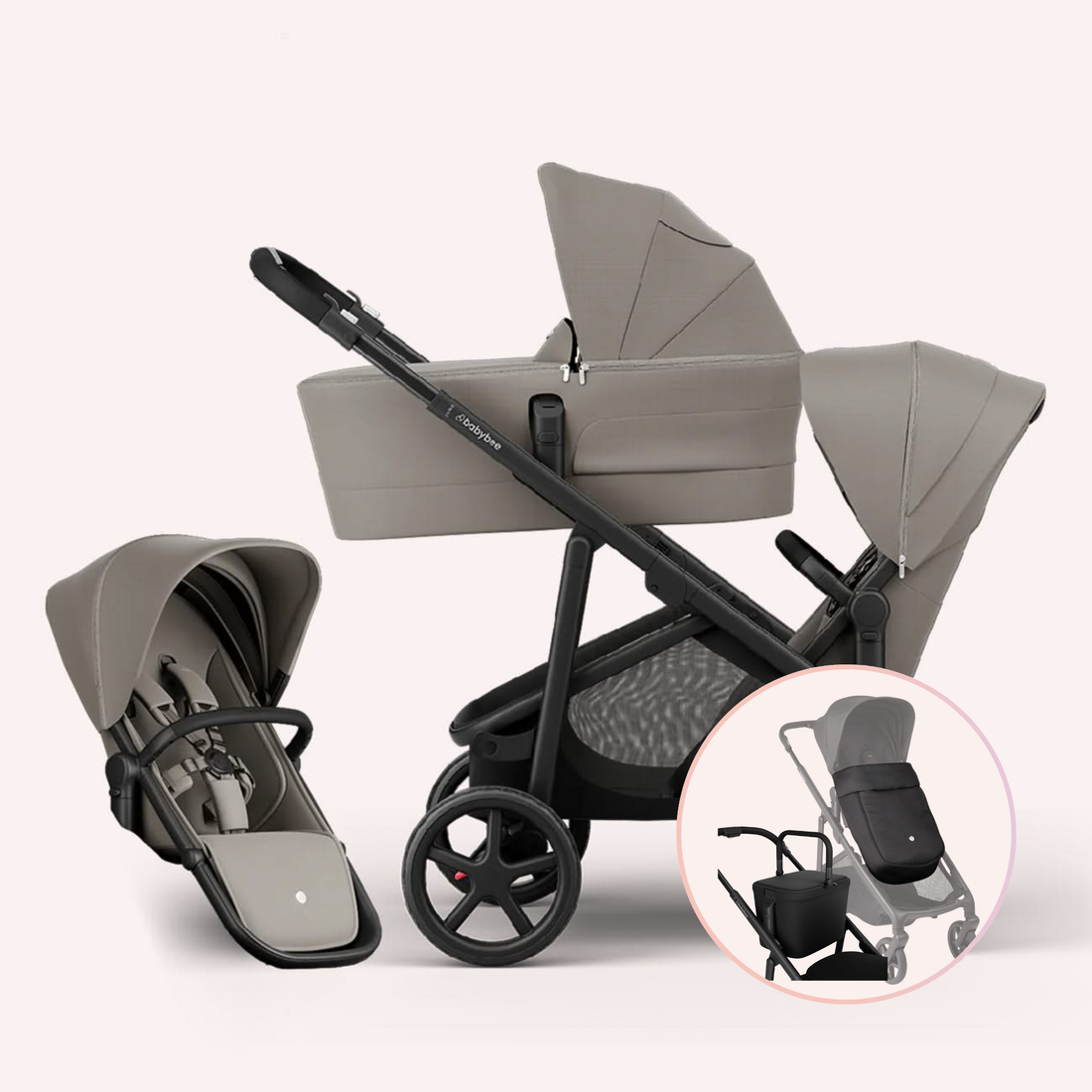 Babybee Juno Double Pram