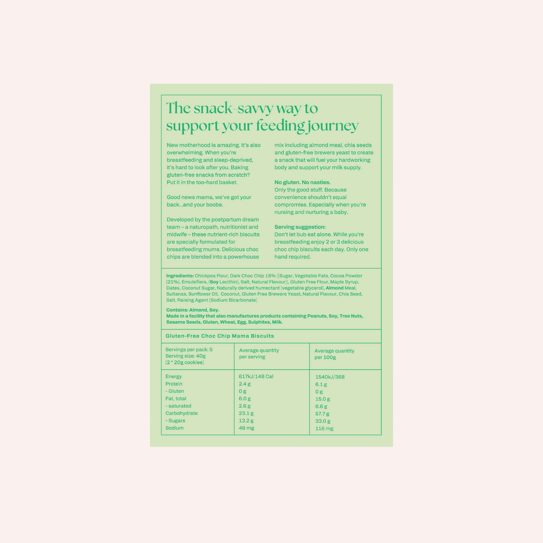 Gluten Free Choc Chip Mama Biscuits