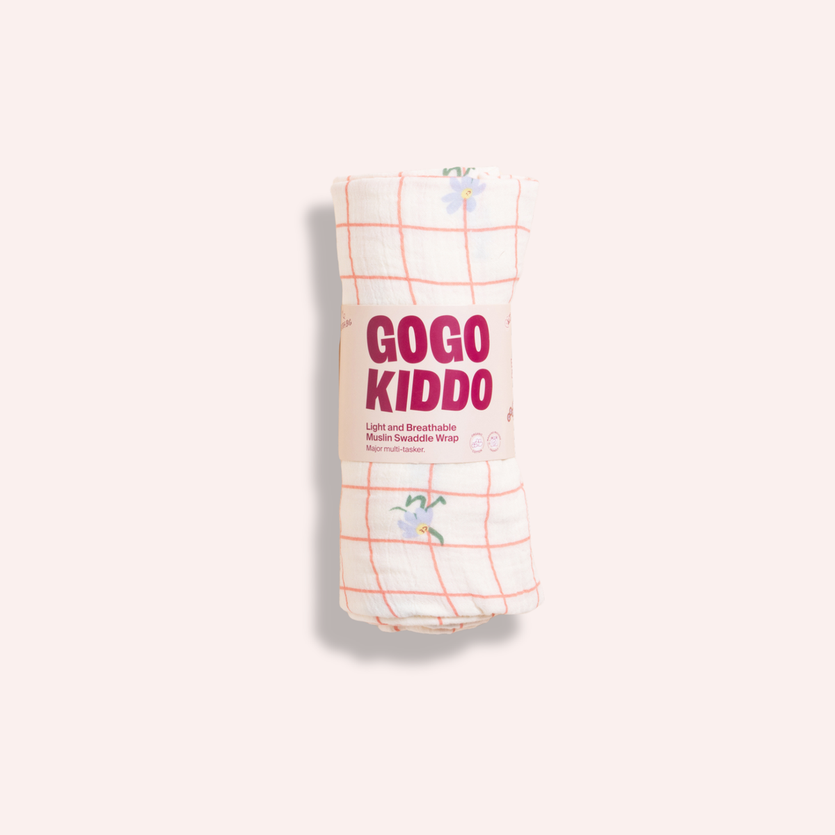 Light and Breathable Muslin Swaddle Wrap - Dancing Daisies