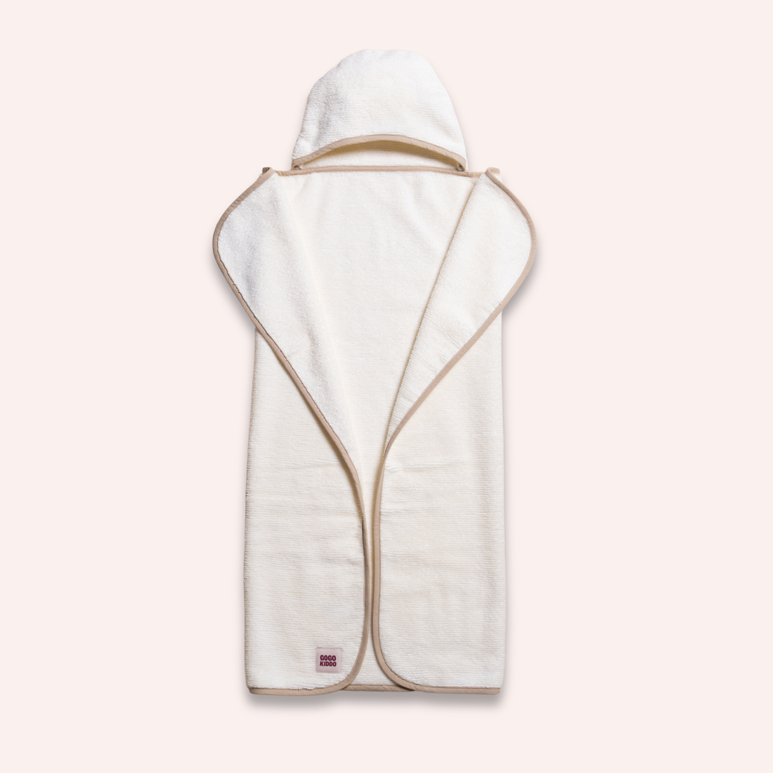 Super Soft Hooded Bath Towel - Ivory/Natural