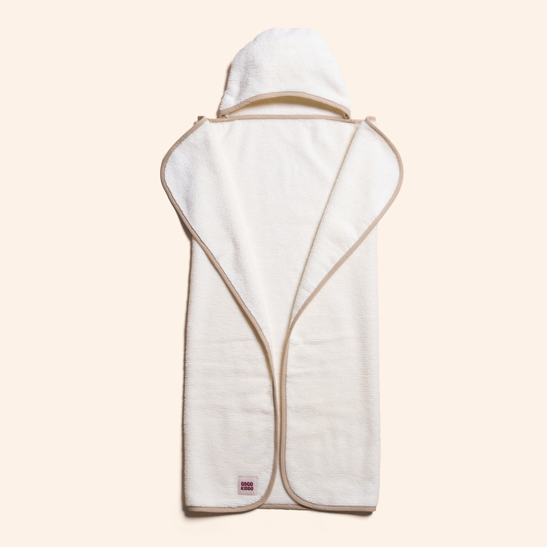 Super Soft Hooded Bath Towel - Ivory/Natural