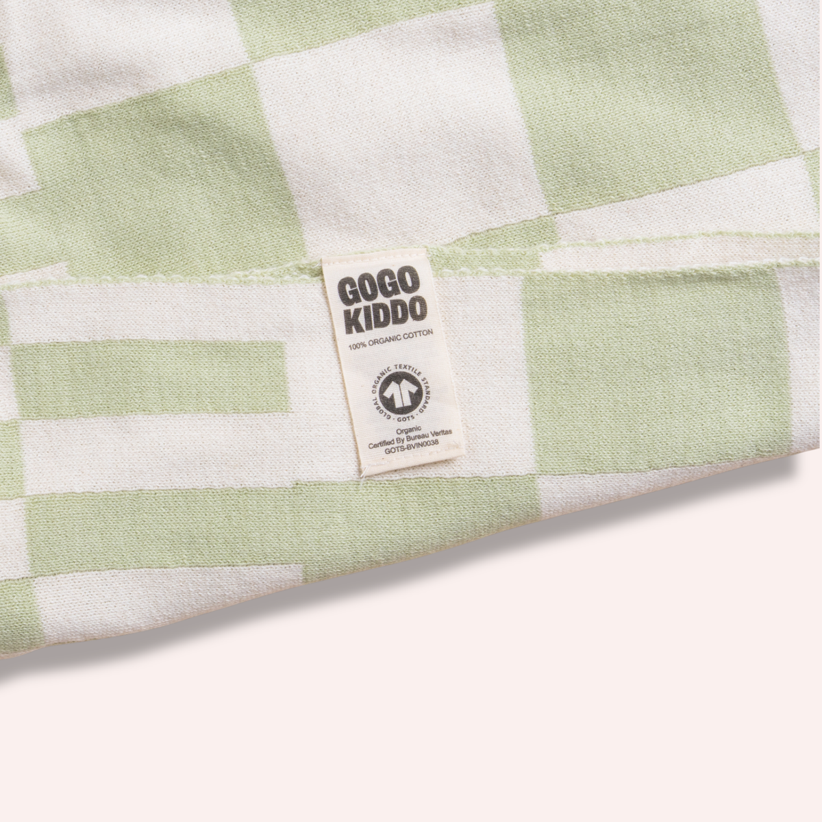 Cosy Baby Blanket - Tri-Check Sage