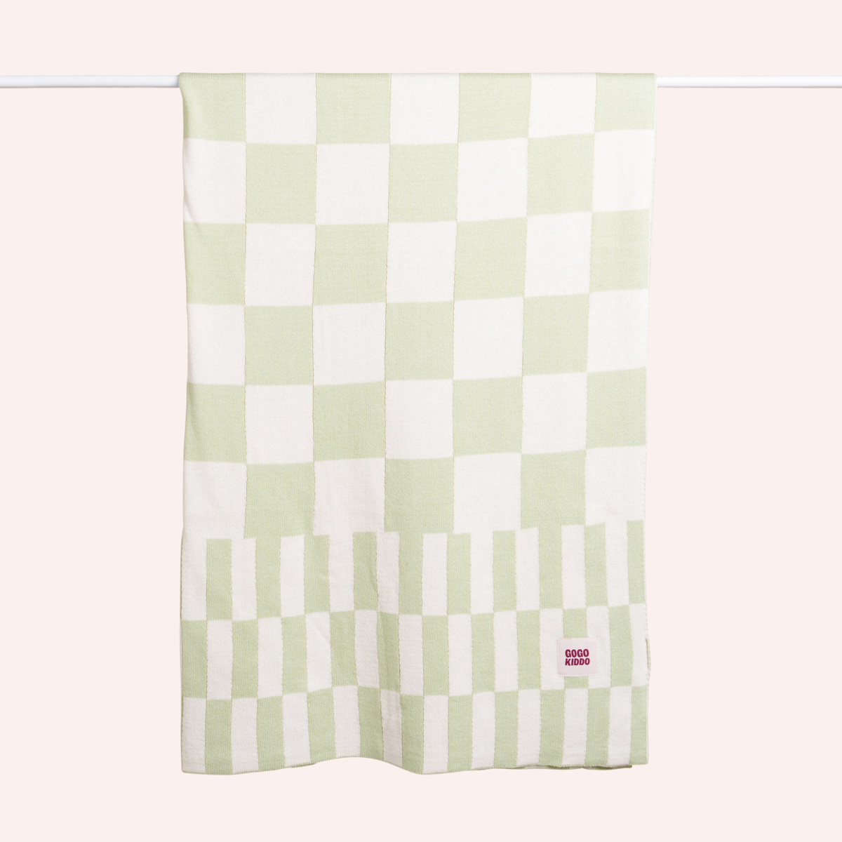 Cosy Baby Blanket - Tri-Check Sage