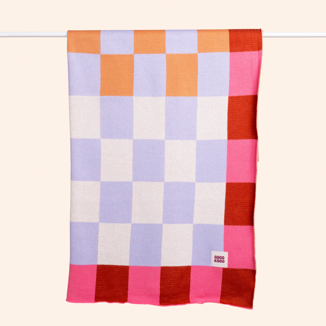 Cosy Baby Blanket - Check Berry