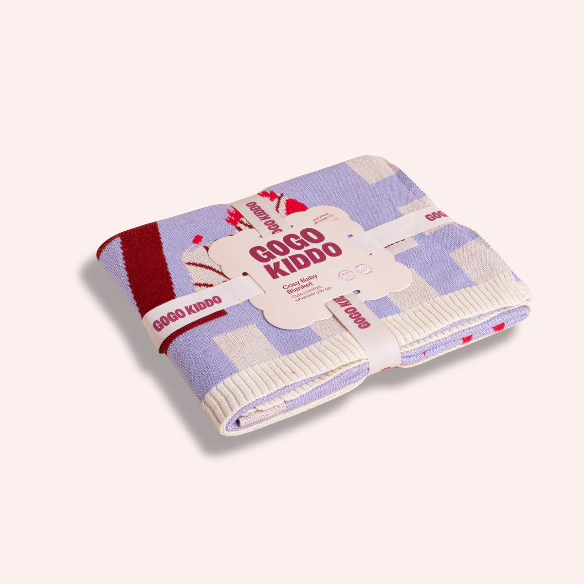 Cosy Baby Blanket - ABC Lilac
