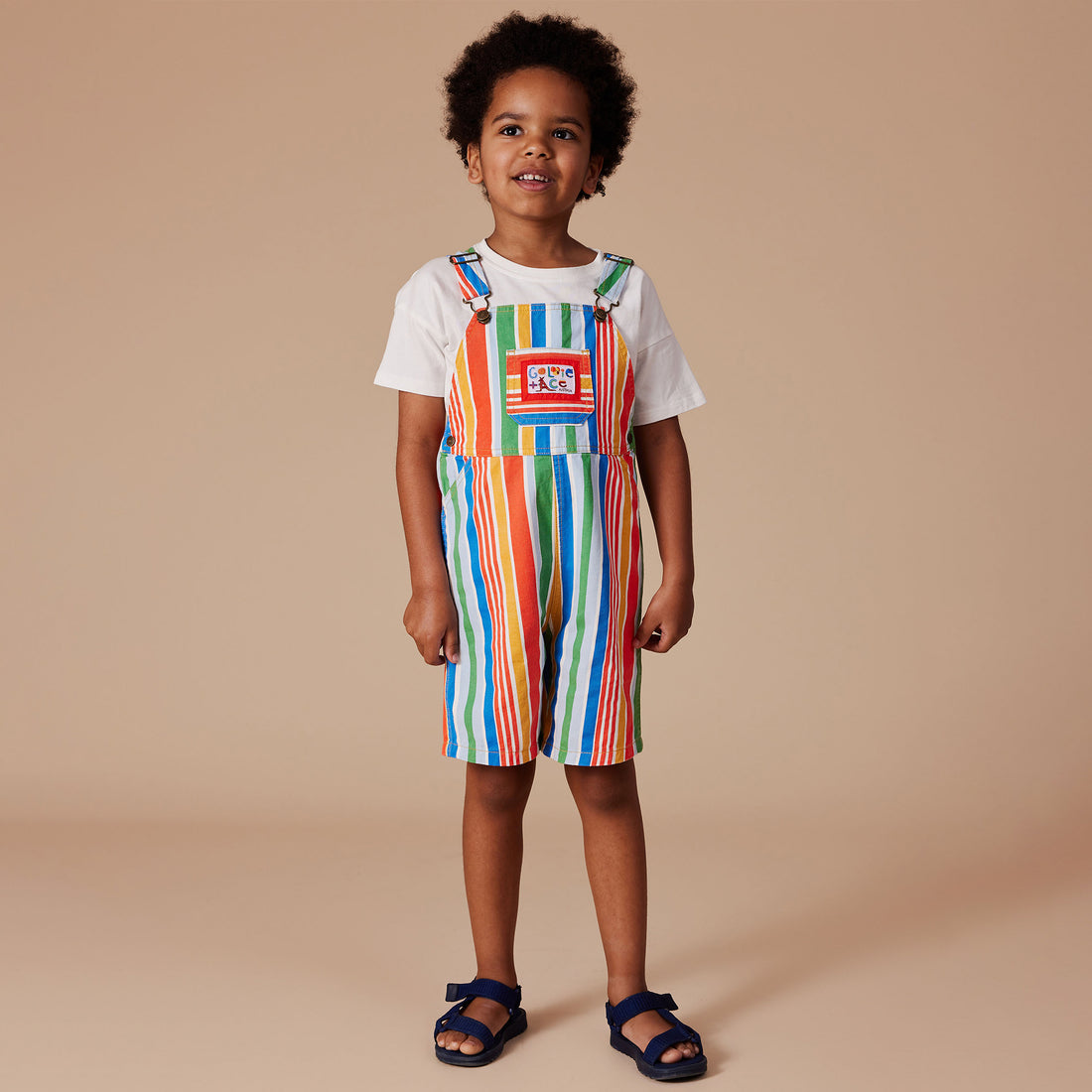 Burton Land Down Under Stripe Denim Overalls