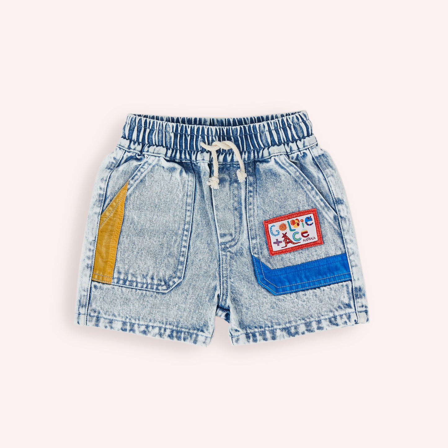 Noah Colour Pop Cargo Denim Shorts