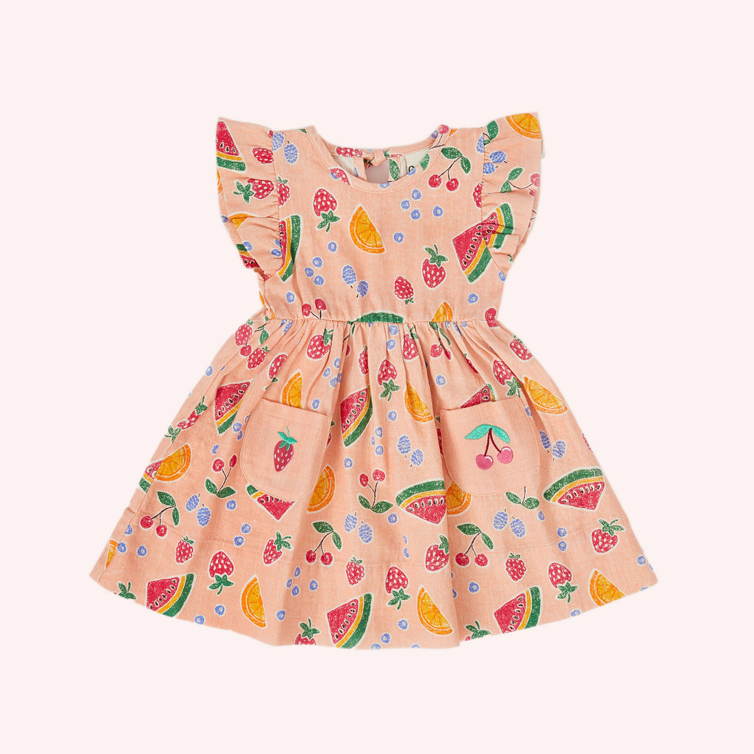 Lyla Linen Dress Fruit Salad