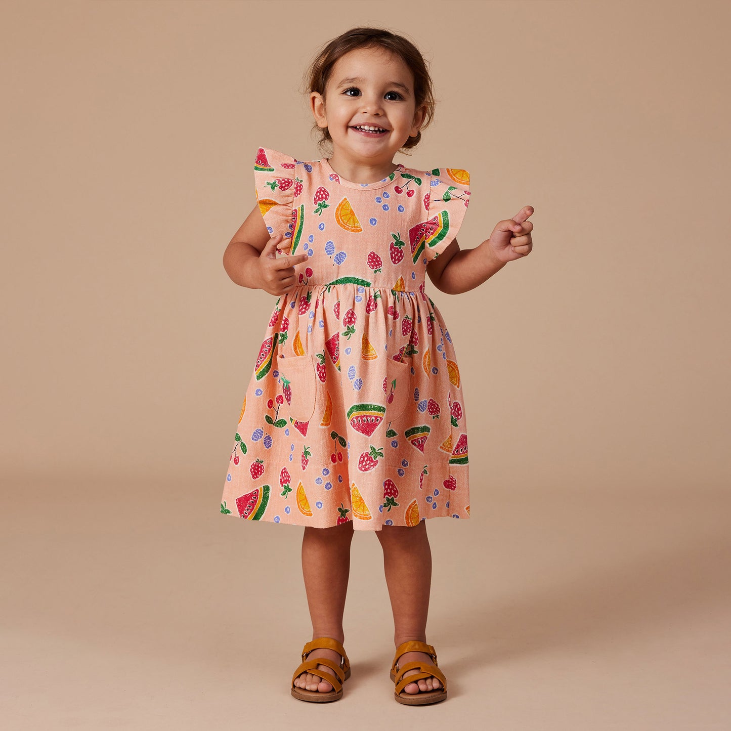 Lyla Linen Dress Fruit Salad