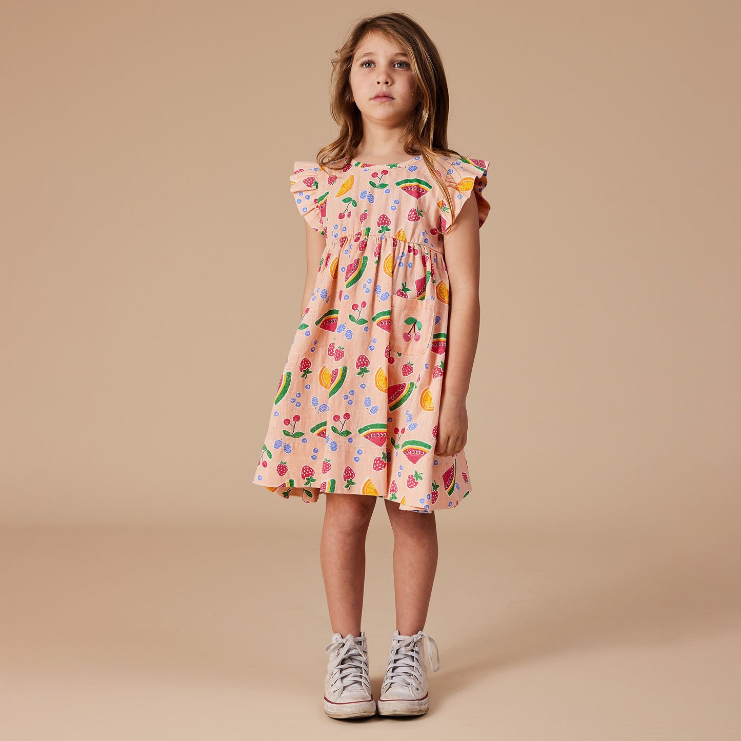 Lyla Linen Dress Fruit Salad