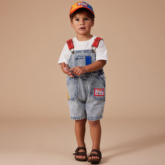 Burton Colour Pop Cargo Denim Overalls