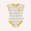 Smiley Baby Terry Towelling Romper - Lavender