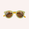 Baby Polarized Sunglasses V3  - Checks  Laguna + Wheat