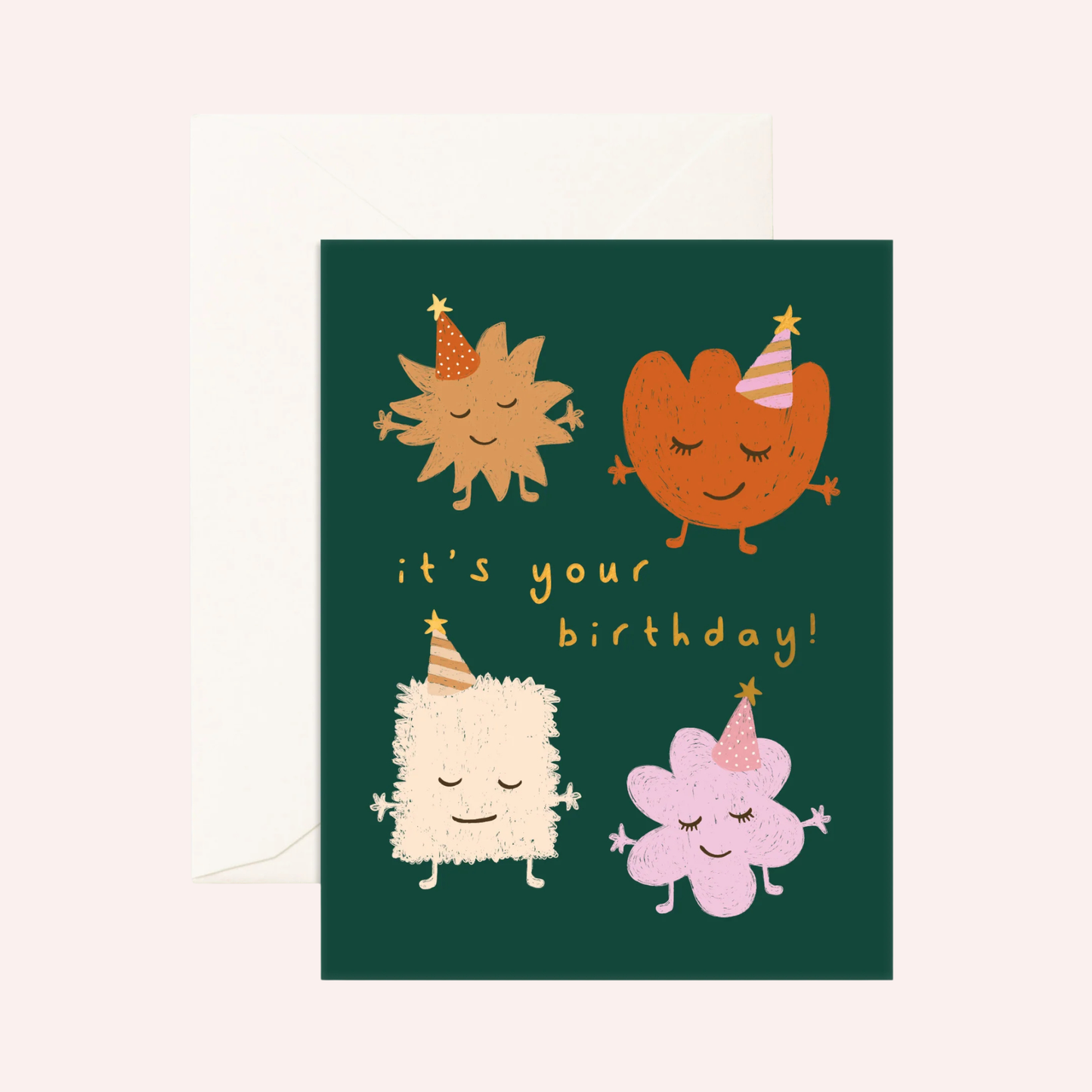 Greeting Card - Four Little Monsters
