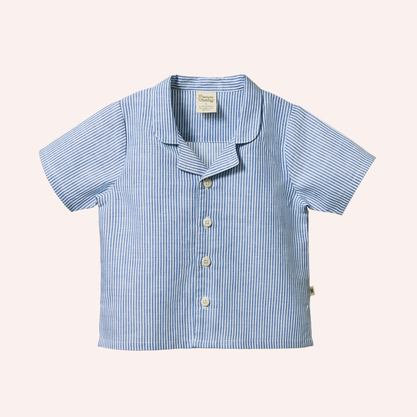 Guthrie Shirt Linen - Blue Stripe