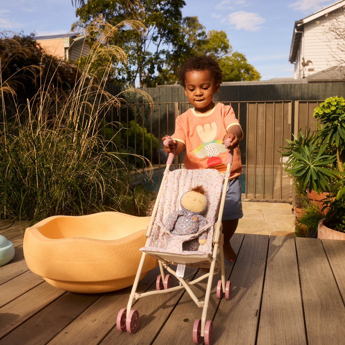 Little Doll Stroller - Floral