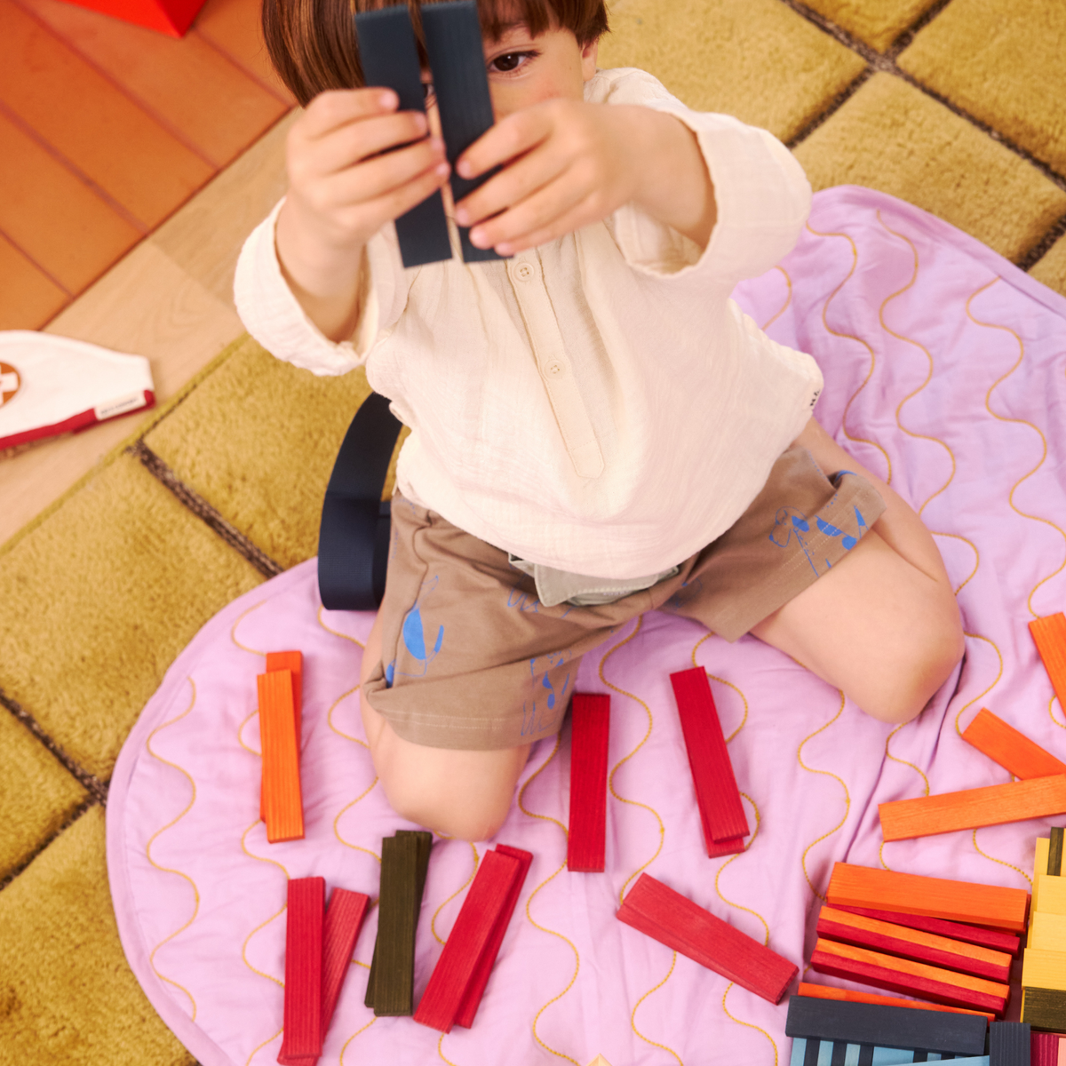 KAPLA Blocks Building Planks - Octocolour Case (Set of 100)
