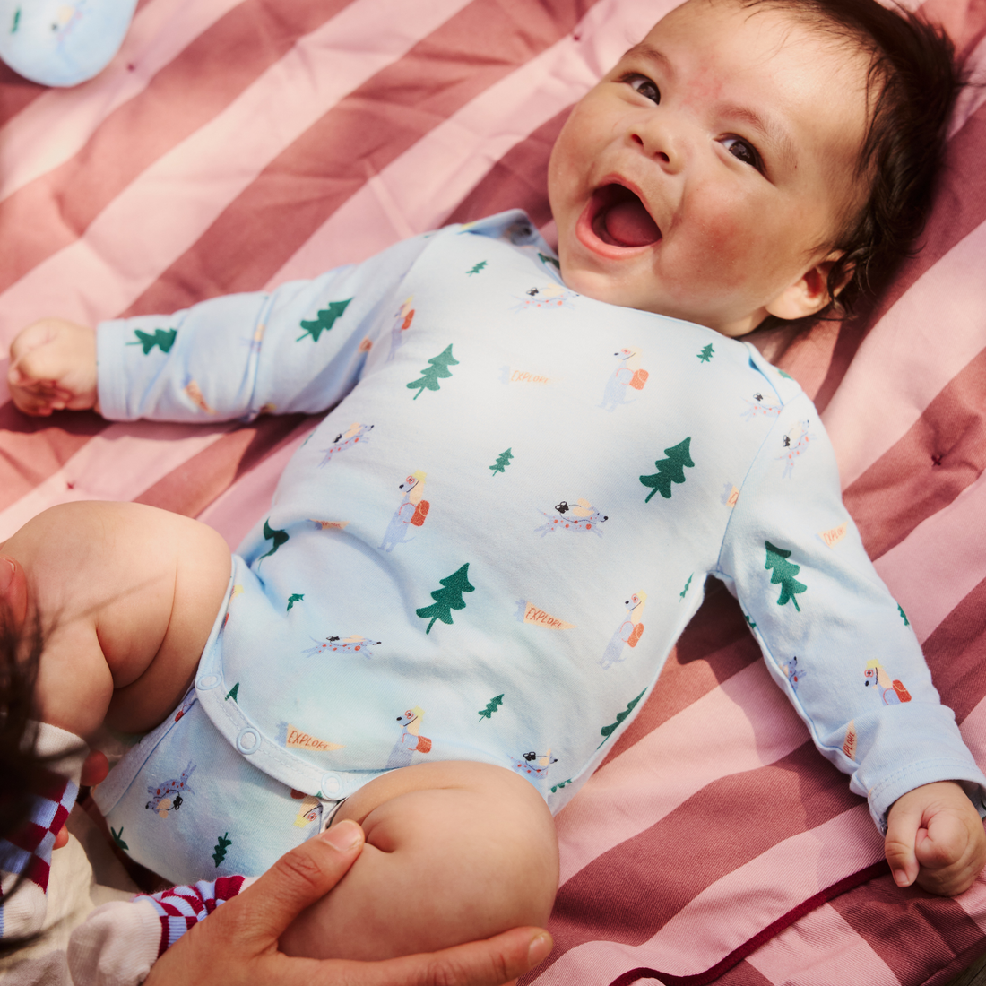 Striped Play Mat - Pink